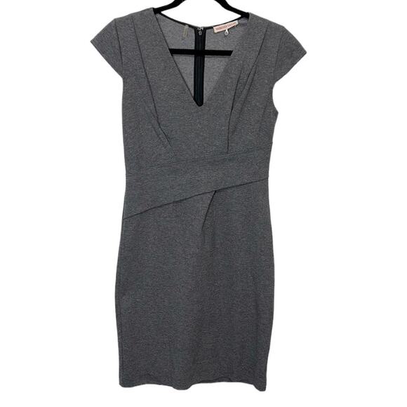Rebecca Taylor Sheath Dress Gray Angled Waist Detail women’s size 6 - Picture 1 of 6